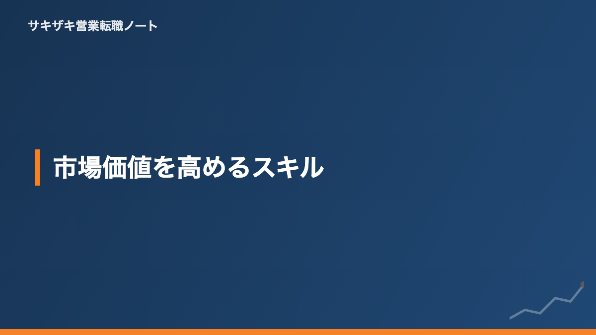 市場価値を高めるスキル